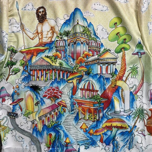 Casablanca Vintage Silk Shirt Short Sleeve - Picture 5 of 8